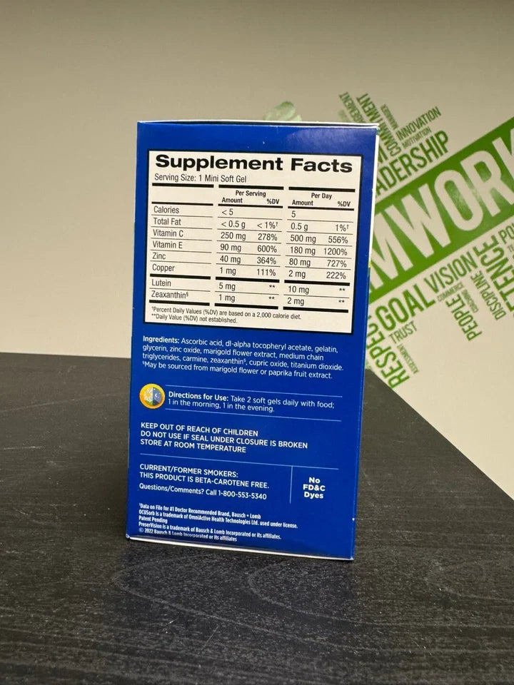 BAUSCH + LOMB PRESER VISION AREDS